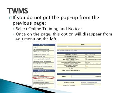 https://mytwms.navy.mil 2|TWMS Quick User Guide .
